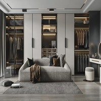 Armoire de chambre à coucher et vestiaire sur pied en bois, grande capacité, écologique, durable, style moderne, personnalisable, par Robroom Design