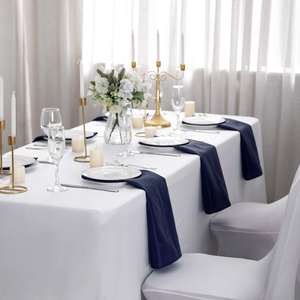 Serviettes en polyester 100% modernes bon marché et chic | Offre Spéciale multi-couleurs | Fourniture en vrac pour décor de fête - Product Image 4