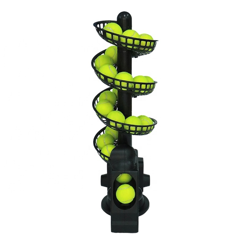 Professional Portable Tennis Training Equipment Practice Ball Toss Machine Remote Control TenniSmash TS-02 24-26 Balls