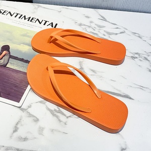 Tongs simples et élégantes pour femmes, sandales de plage à coussinets souples, antidérapantes, jaunes, pour l'été, OEM ODM - Product Image 2