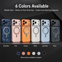 Coque Métallique Brillante Direct Usine avec Anneau N52 Intégré Charge Rapide Édition Blanche pour iPhone Séries 15 16 17 18