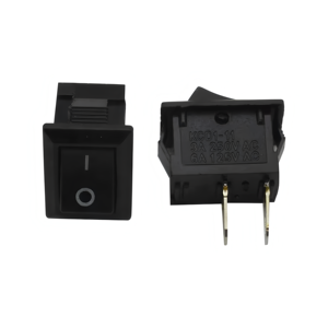 Manufacturer <strong>Supply</strong> KCD1-11 Model 2 <strong>Pin</strong> Black 2 Position Rocker Switch on / Off Black Boat Switch - Product Image 5