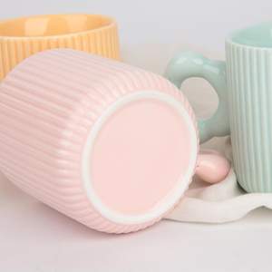 Christian Tassen Latte Nordic Style Keramik Kaffeetassen Anpassbare Langlebige Reise Tee tasse Mit Blumen griff - Product Image 5