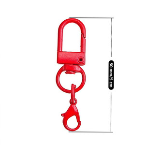 Rotating U Shaped Lobster Clasp 50 Mm Zinc Alloy Keychain Hardware Accessory For Doll Bag DIY - Product Image 1