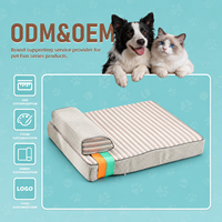 Lit orthopédique pour chien en marque propre avec support en mousse à mémoire de forme et housse amovible pour les propriétaires de marques, les importateurs et les distributeurs