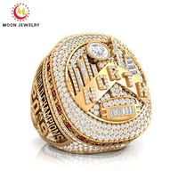 Bague de champion du monde personnalisée 2026, luxe, aigle 3D, entièrement sertie de pierres, bijou de récompense pour équipes de football et de basketball, pour hommes