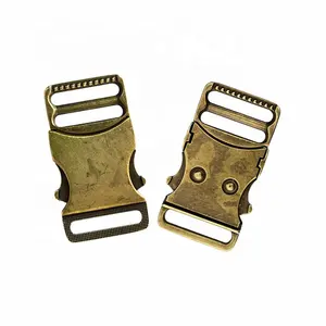 Dog Collar Buckle Antique Bronze Vintage Copper 25mm 1 Inch Metal Side Release Buckle