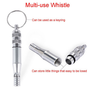 Porte-clés sifflet 2-en-1 multifonction avec étui à pilules, étanche et scellé, pour arbitres <span class=keywords><strong>de</strong></span> sport et entraînement - Product Image 5