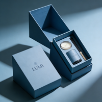 Boîte magnétique pour bougie parfumée GOTOP avec doublure résistante à la chaleur et texture mate, emballage cadeau de luxe anti-explosion