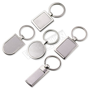 Sublimation Metal Key Chain Logo Custom Photo Empty Keychain