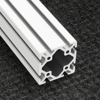 Profils en aluminium série 6000 à rainures en T robustes pour extrusion 4080, avec tempérage par soudage T3-T8, tolérance 1%, OME