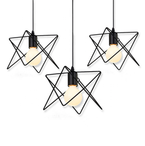 Intérieur Vintage En Fer Noir E27 E26 Unique Tête Lumière Luminaire Suspendu Lustre - Product Image 1