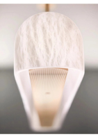 JYLIGHTING Suspension design moderne en forme de bande longue, style nordique, en laiton et marbre alabastre, pour villa, îlot de cuisine, lustre linéaire en laiton