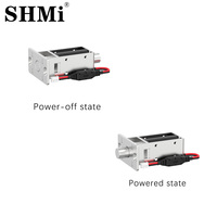 SHMi SM01C 12V 24V Verrou électrique sans clé à sécurité intégrée, verrouillage en cas de panne de courant / déverrouillage en cas de coupure de courant, solénoïde à service continu, modèle pur