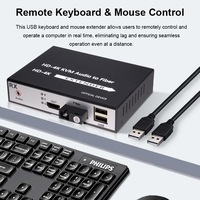 PINWEI 4K30Hz 1080P untuk Ekstender KVM Serat Optik SC dengan PTP & Transmisi Satu-ke-Banyak Audio USB 20KM