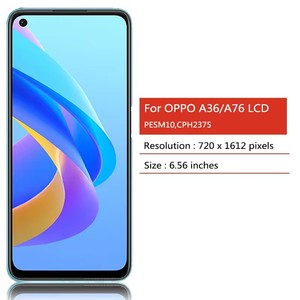 หน้าจอ LCD คุณภาพสูง TFT <span class=keywords><strong>ราคา</strong></span>โรงงาน WEEKNOW สำหรับโทรศัพท์มือถือ <span class=keywords><strong>OPPO</strong></span> <span class=keywords><strong>A36</strong></span> PESM10/A76 CPH2375 พร้อมจอสัมผัส - Product Image 2