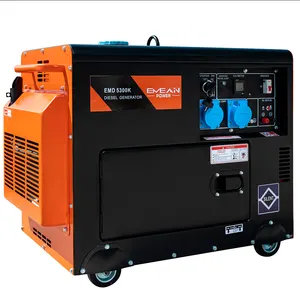 3KVA 3.5kva 4.5KVA 4.6kva cách âm siêu im lặng Máy phát điện diesel đặt 3KW 50Hz 230V 3.5kva với ATS