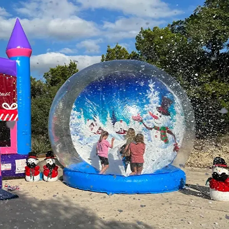 जन्मदिन की पार्टी घटनाओं विशाल inflatable मानव बर्फ ग्लोब फोटो बूथ शादी के लिए