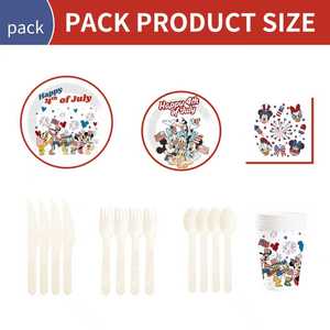 DAMAI - Juego de Artículos para Fiesta del 4 de Julio, Kit con Temática Patriótica para Decoraciones del Día de la Independencia y Día de las Elecciones, Decoraciones para Fiestas, para 8 Personas - Product Image 6