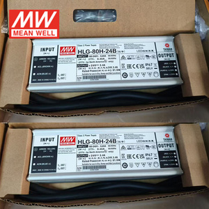 MEAN WELL HLG-80H-24B 81.6W <b>24V</b> 3.4A 3 In 1 Dimmable CV CC IP67 Waterproof <b>LED</b> <b>Driver</b> AC90‑305Vac - Product Image 1