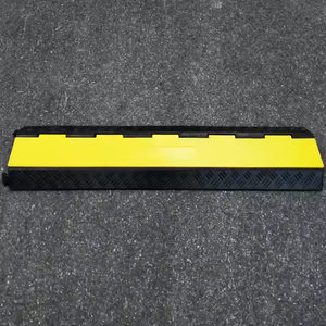 Protège-câble électrique en caoutchouc à 2 canaux pour tuyau et câble, rampe de protection au sol - Product Image 6
