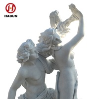 Célèbre sculpture de grotte, statue en marbre d'Apollon et de Daphné