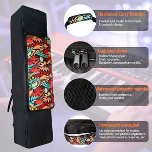 Free Sample <b>61</b> <b>Key</b> <b>Keyboard</b> Gig Bag 420D Cloth Padded Case with Handle Strap Adjustable Shoulder Backpack - Product Image 5