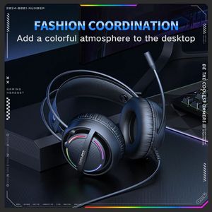 Audífonos Estéreo ONIKUMA X88, Audífonos con Cable USB, Iluminación RGB para Juegos, Audífonos Dobles con Micrófono, para Gamers de Computadora - Product Image 3