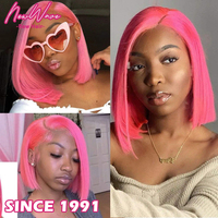 Pelucas de cabello humano liso natural vietnamita de bajo precio Alibaba, pelucas frontales de encaje sin pegamento, pelucas bob con volumen.