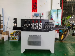 Tự động đôi động cơ servo Vòng máy thép không gỉ vòng tròn làm phẳng sắt cho thép carbon PLC thành phần - Product Image 2