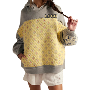 Felpe con Cappuccio da Donna Personalizzate con Logo, Casual, Autunno Inverno, Streetwear, con Ricamo Floreale, Maniche Lunghe - Product Image 1