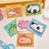 Autocollants de notes adhésives mignons en forme d'animaux, décalcomanies, scrapbooking, bricolage, kawaii, bloc-notes, papeterie, fournitures scolaires