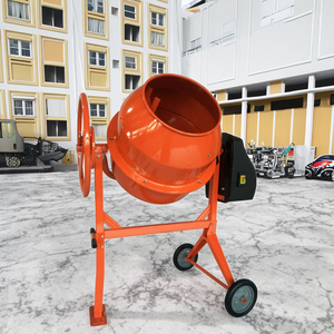 Bétonnière électrique portable 160L à couple élevé, mélangeur de béton mobile à tambour <span class=keywords><strong>pour</strong></span> le bricolage et la construction paysagère - Product Image 1