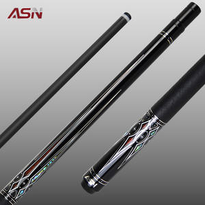 Queue de billard professionnelle ASN TZ-S02 en fibre de carbone de haute qualité, longueur 147 cm, poids 19,5 oz, pointe de 12,5 mm, 2 pièces - Product Image 1