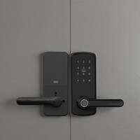 Accueil Hôtel Électronique Intelligent Sans Clé Mot De Passe Numérique Biométrique Poignée De Porte Intelligent Tuya Smart Lock Extérieur D'empreintes Digitales