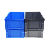 Boîte de stockage logistique en plastique perforé, hermétique, durable, écologique, caisses et bacs de retour
