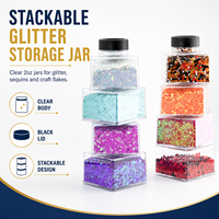 Großhandel Holographischer Glitzer-Mix aus Polyester, 2OZ Stapelbarer Shaker für Nägel, Gesicht und Körper zum Großhandelspreis ab Werk