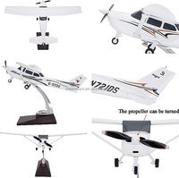 Modèle d'avion en résine populaire Cessna 172 Skyhawk Skylane de 28 cm, idéal pour l'entraînement des étudiants, avion de chasse, cadeau