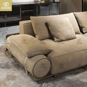 Italy Modern Cloth Senior Luxury Sofa High-quality Living Room <strong>Furniture</strong> Leisure Sofa Set Velvet Sofa Set <strong>Furniture</strong> - Product Image 5