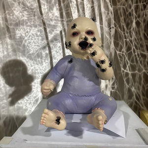 <span class=keywords><strong>Creepy</strong></span> Spider Latex Doll Style chinois Halloween Party Maisons hantées Horreur Événement Fournitures Noël Pâques - Product Image 2