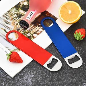 Logo laser personnalisé noir, lame de barre en acier inoxydable flans argentés ouvre-bouteille de bière plat pour cadeau/ - Product Image 4
