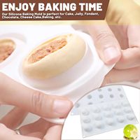 Moules en silicone antiadhésifs à 15 cavités Plateau de cuisson 3D pour gâteau et mousse Plateaux de cuisson réutilisables en silicone de qualité alimentaire