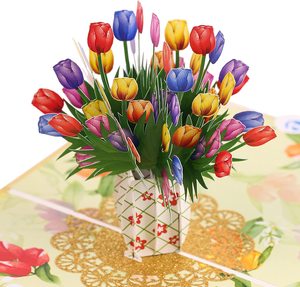 Nouvelle conception de carte de remerciement personnalisée de luxe en papier avec impression UV, estampage à chaud doré, style 3D, cadeau pour Thanksgiving et la fête des mères, pour les familles - Product Image 5