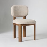Chaise de salle à manger commerciale de luxe moderne, en bois, rembourrée, style nordique, pour restaurant, café, hôtel