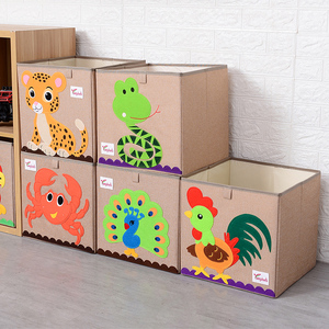 कपड़े धोने की भंडारण टोकरी बच्चों खिलौना कार सजावटी तह कपड़े भंडारण बॉक्स दराज आयोजक कपड़े भंडारण आयोजक बॉक्स - Product Image 5