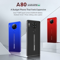 Blackview A80 2 Go + 16 Go, Quad caméras arrière, batterie 4200 mAh, écran 6,2 pouces, Android 10.0, MTK6737V/W Quad Core, double SIM, 4G, téléphone robuste