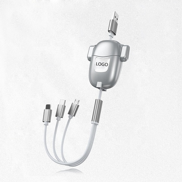 3 in 1 Retractable Data Transfer High Speed Electric Charging Cable