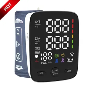 Hot Sales Großbild-LED-Anzeige Tragbares digitales Oberarm-Blutdruck messgerät