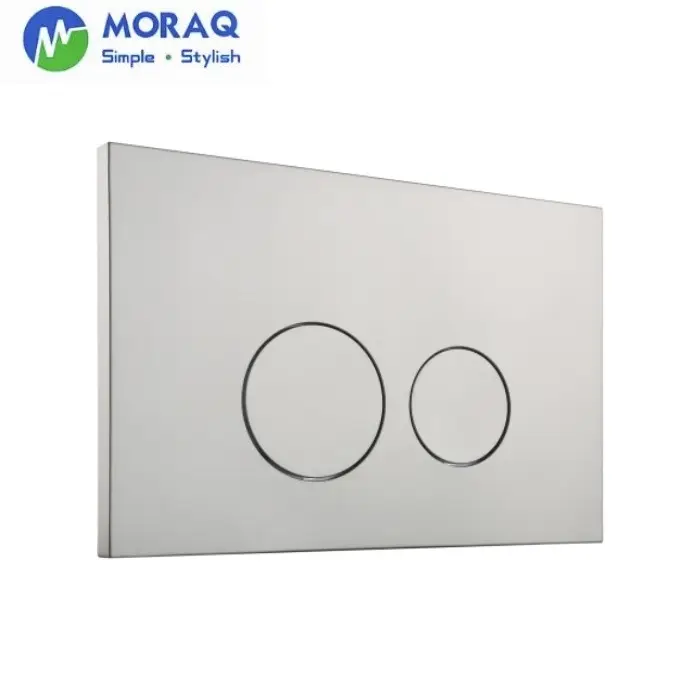 Wandhängende Toilette verdeckte Zisterne silberne Farbe runde Spülknöpfe Paneel Spülplatte für Sigma
