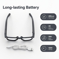Nuevas Gafas Inteligentes con IA 2026, Grabación de Video 1080P, Llamadas de Audio, Protección de Privacidad, Transferencia WiFi, Carga Rápida de 400mAh, IPX-5